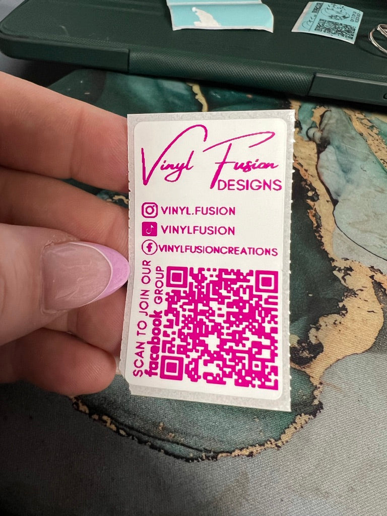 Custom Logo &/or QR Small Business Thermal Packaging Stickers - Increments of 100