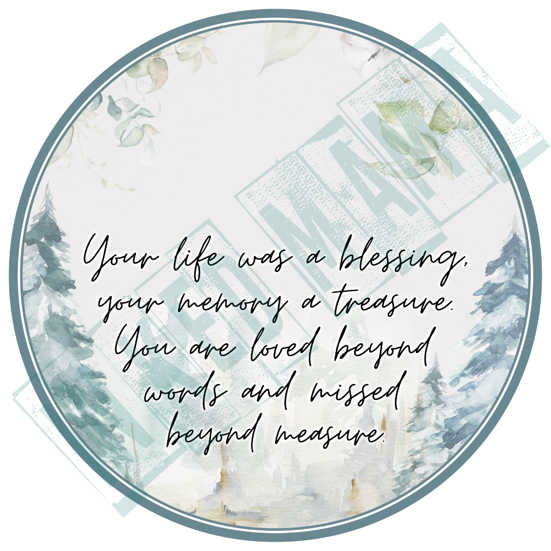 Your life was a blessing - Light up Lantern Ornament