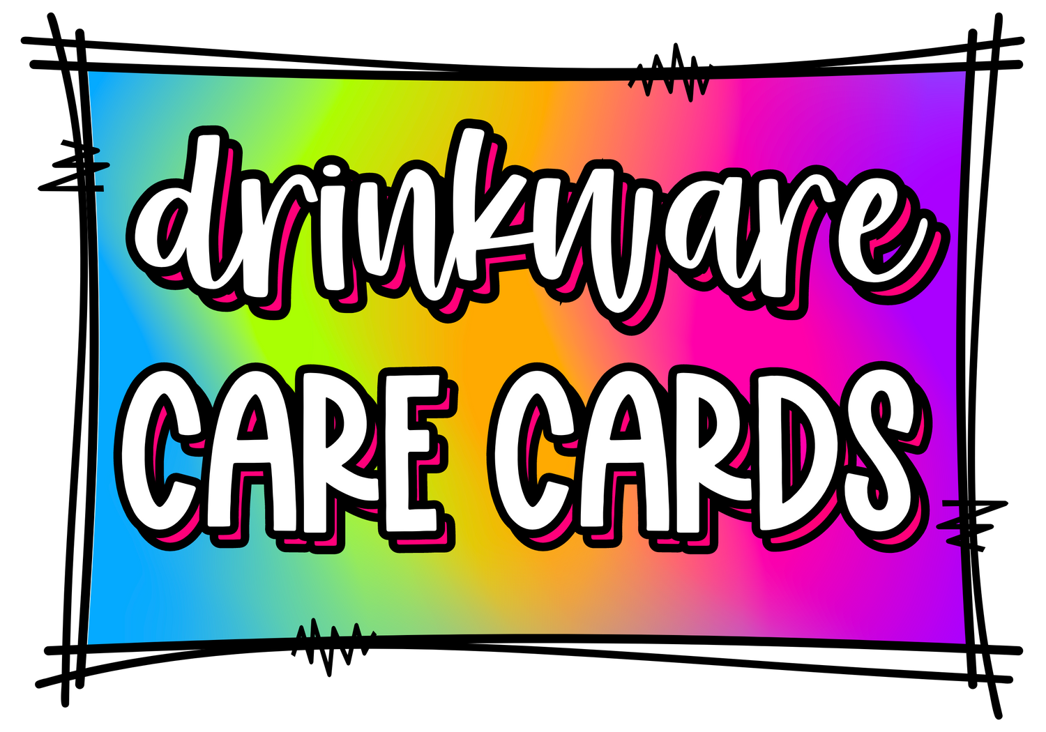 Drinkware Care Cards