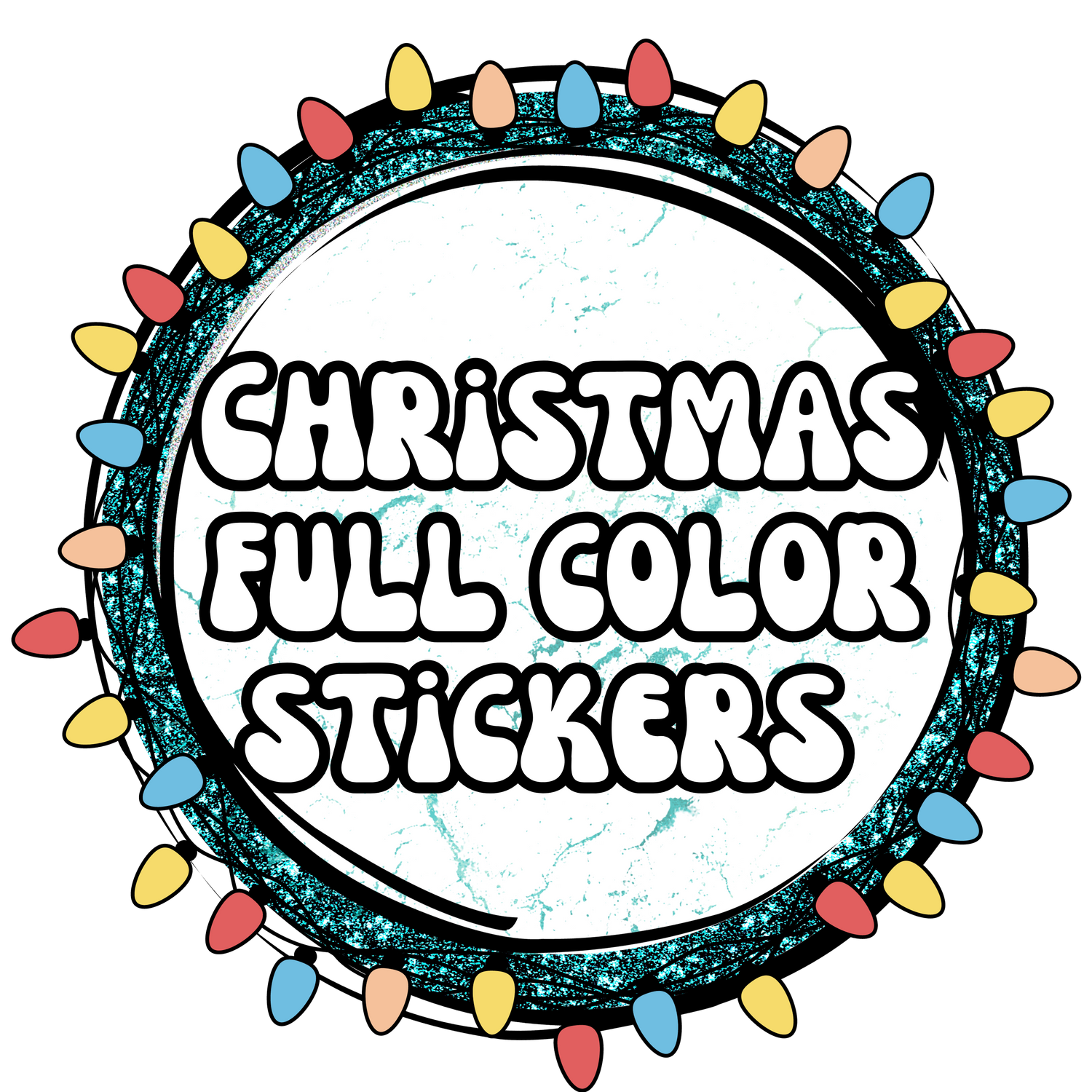 Christmas Full Color Vinyl Stickers