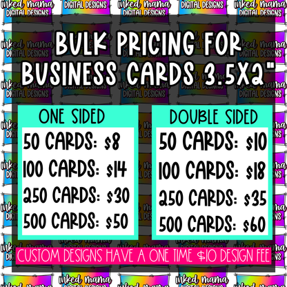 Custom 3.5x2" Business Cards | Small Business Packaging Fillers (Copy)