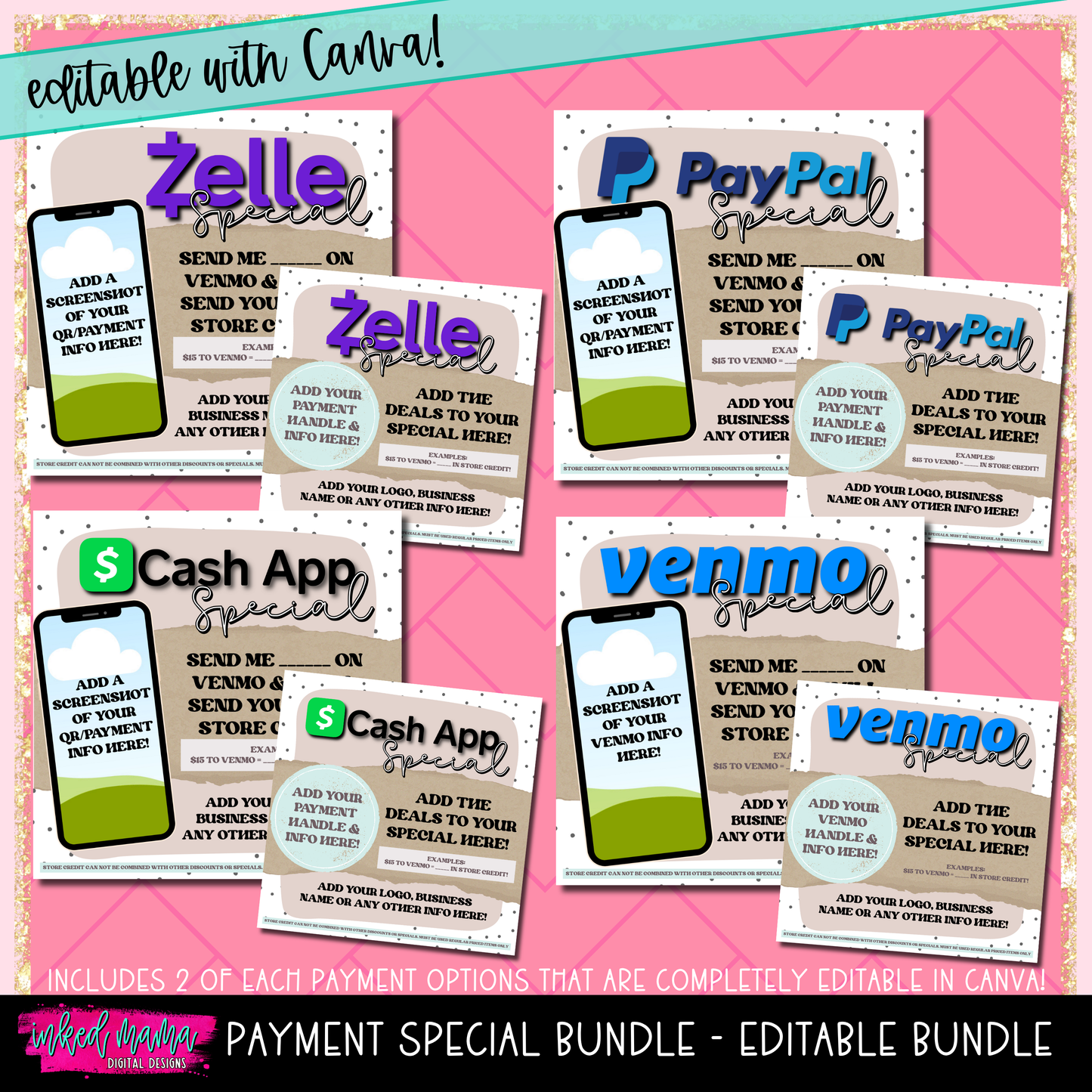 Payment Special Editable Graphic Bundle