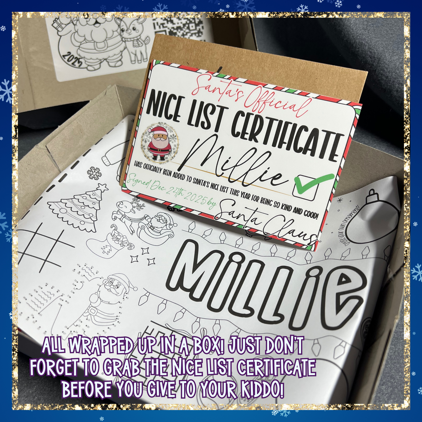 Christmas Eve Personalized Activity Boxes