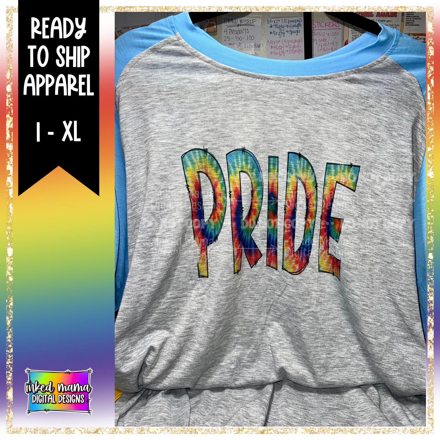 PRIDE TIE DYE | XL PRIDE T-SHIRT | Ready to Ship Apparel