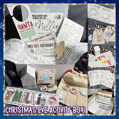 Christmas Eve Personalized Activity Boxes