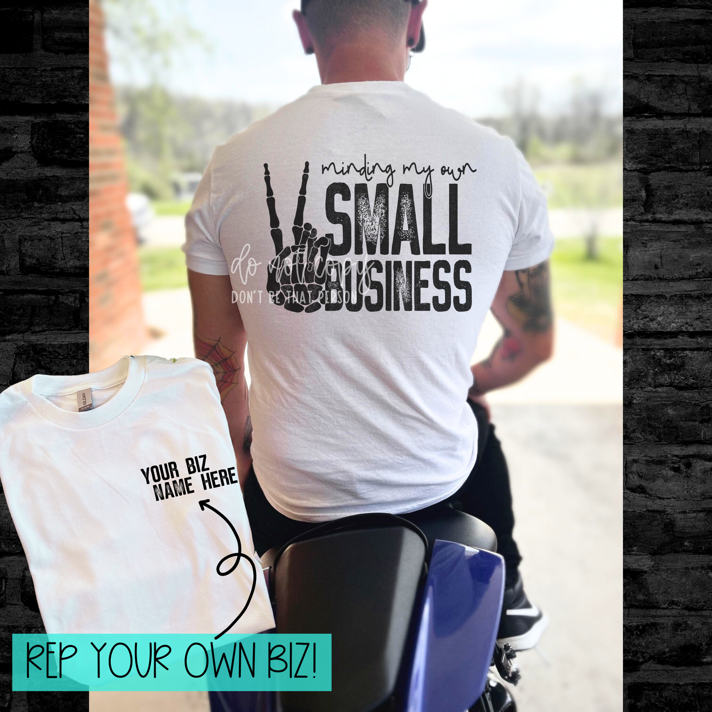 Minding my own Small Business - Skellie Peace | REP YOUR BIZ | Completed Sublimated Apparel