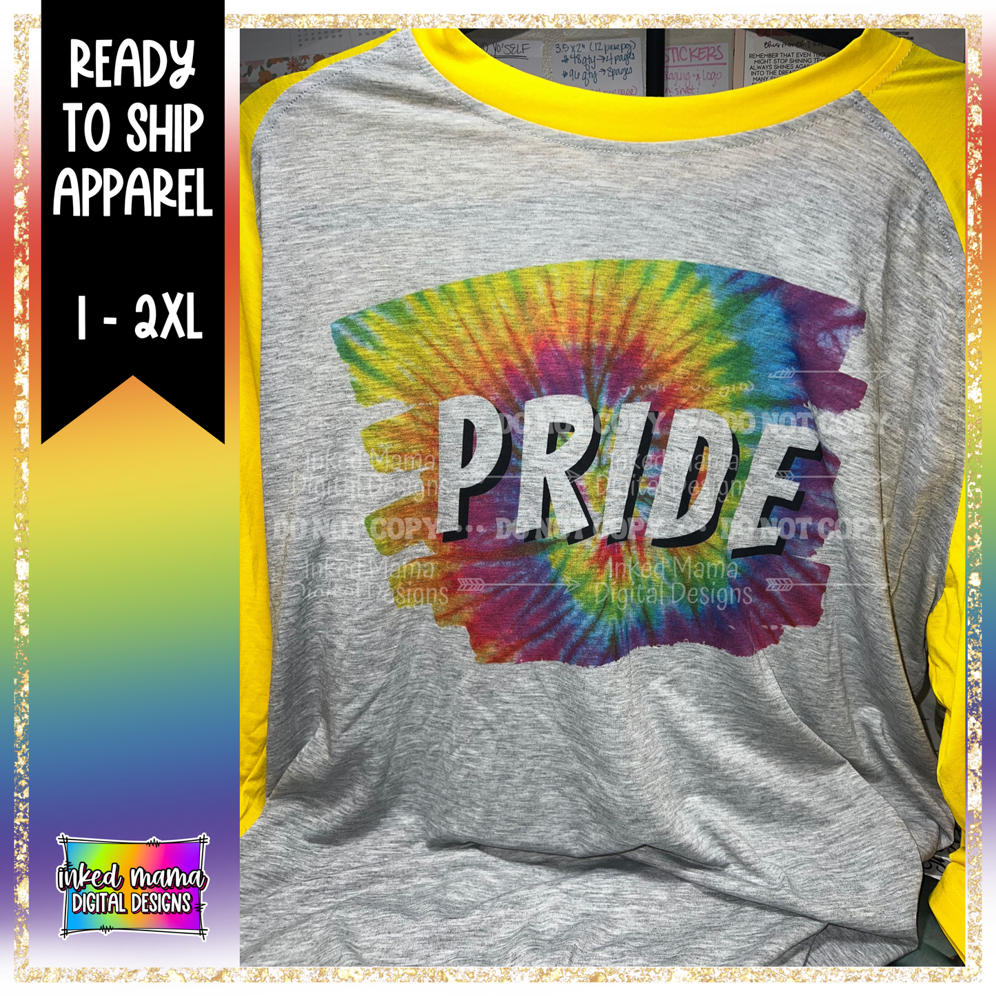 PRIDE TIE DYE | 2XL PRIDE T-SHIRT | Ready to Ship Apparel