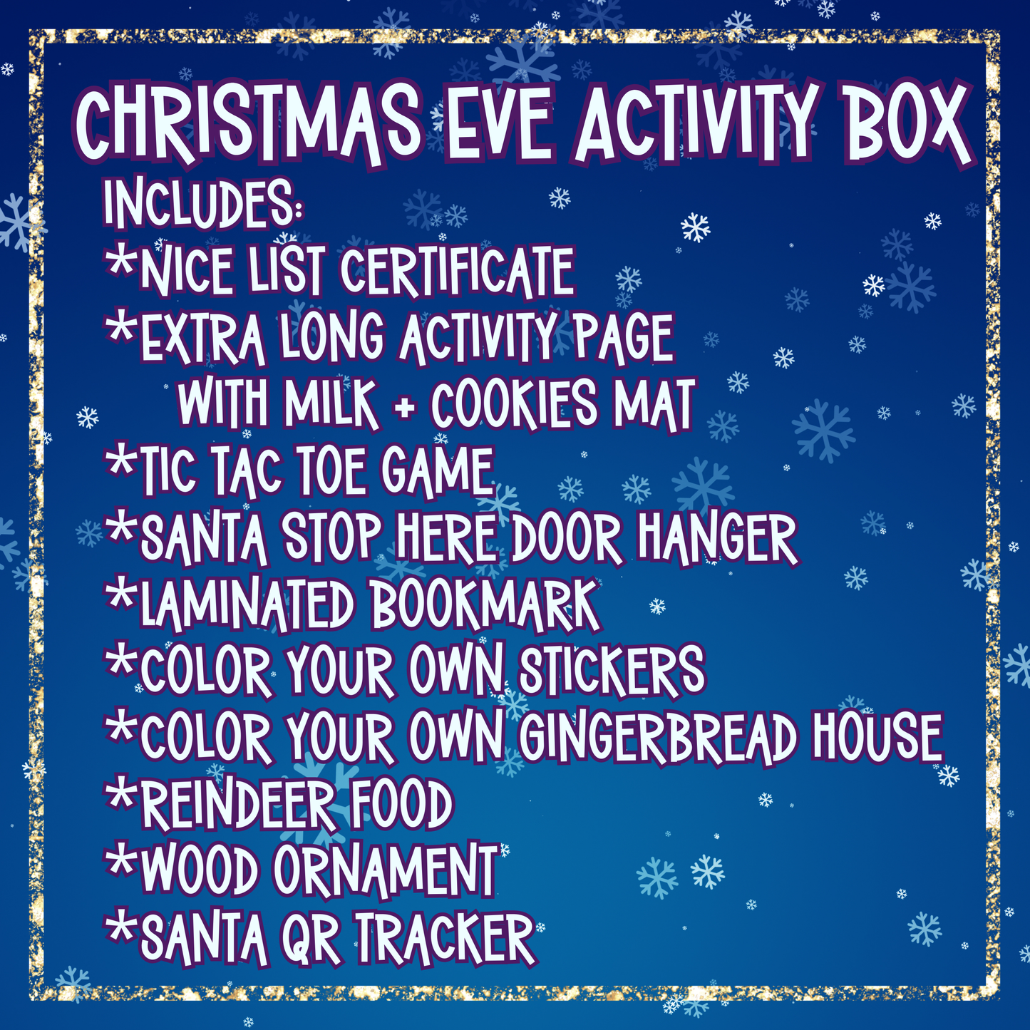 Christmas Eve Personalized Activity Boxes