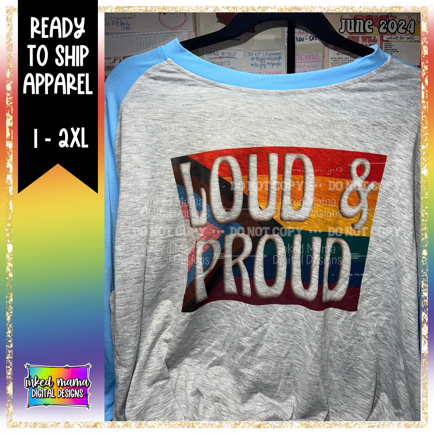 LOUD & PROUD | 2XL PRIDE T-SHIRT | Ready to Ship Apparel