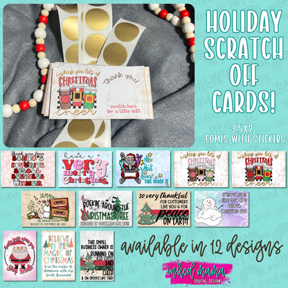 Holiday Scratch Off Cards | Small Business Branding