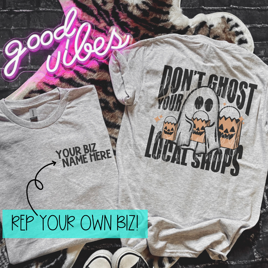 Don't Ghost your Local Shops | REP YOUR BIZ | Completed Sublimated Apparel