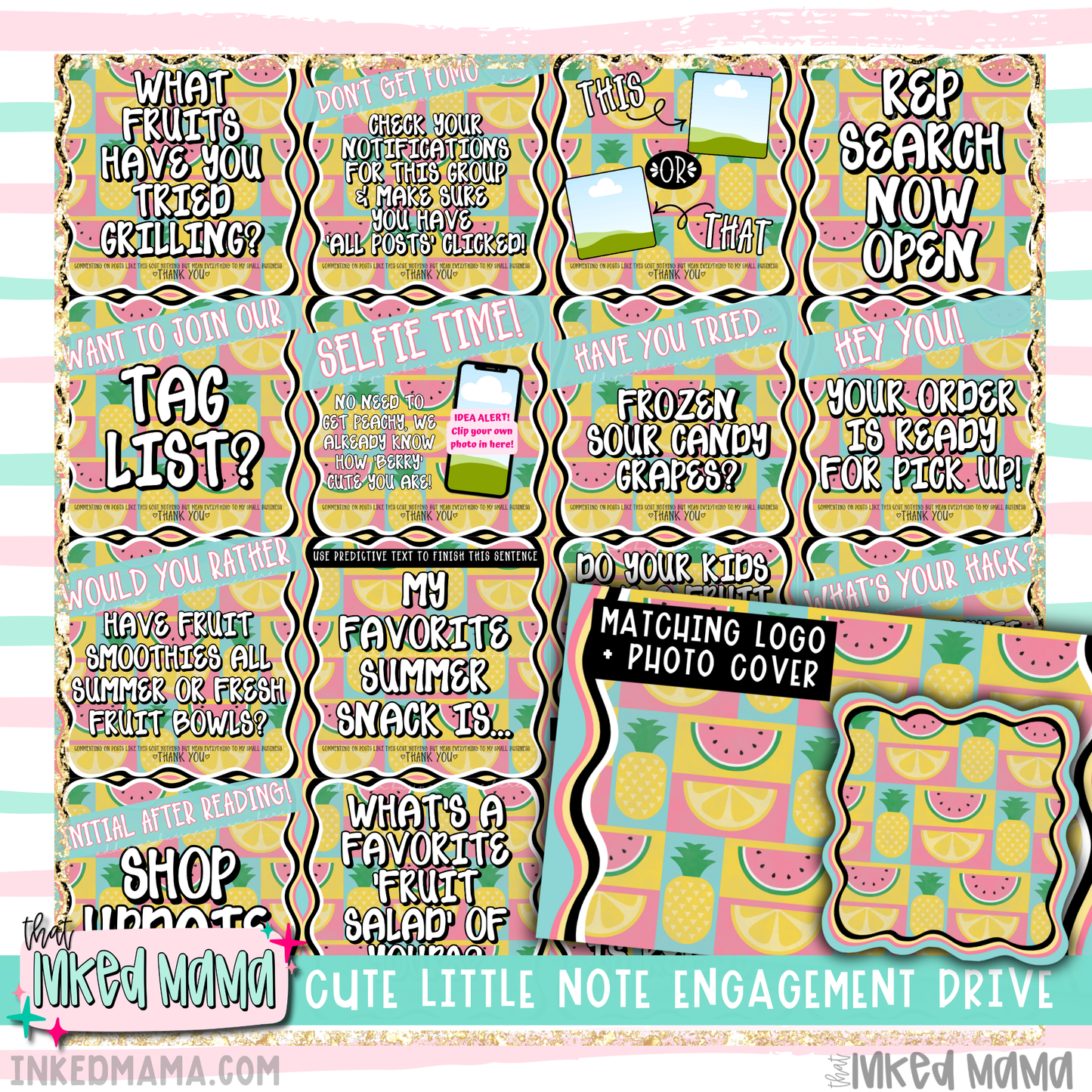 Fruit Summer Engagement Graphic Drive