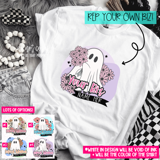 Ghostie Semi-Custom Logo | REP YOUR BIZ | Completed Sublimated Apparel