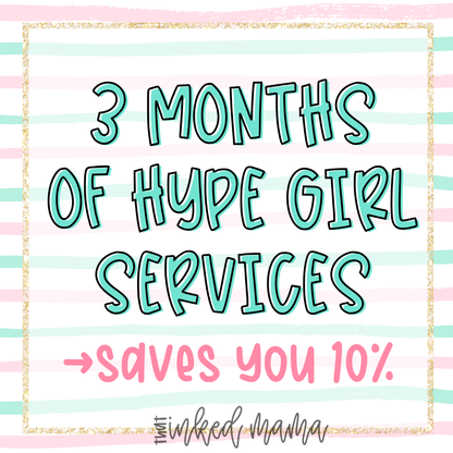 3 months of Hype Girl Packages | Social Media Group Engagement & Hype