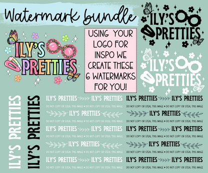 Watermark Logo Bundle | Custom Small Business Digital Branding