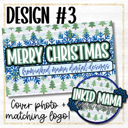 Christmas Cover + Matching Logo | Small Business Digital Branding