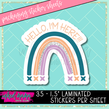 Rainbow Mix | Small Business Packaging Vinyl Stickers