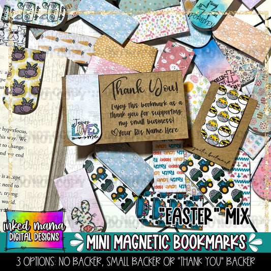 Easter MIx | Mini Magnetic Bookmarks | Small Business Packaging Fillers