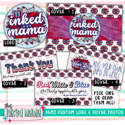 USA Sunflower Semi-Custom Logo + Photo Banner Covers