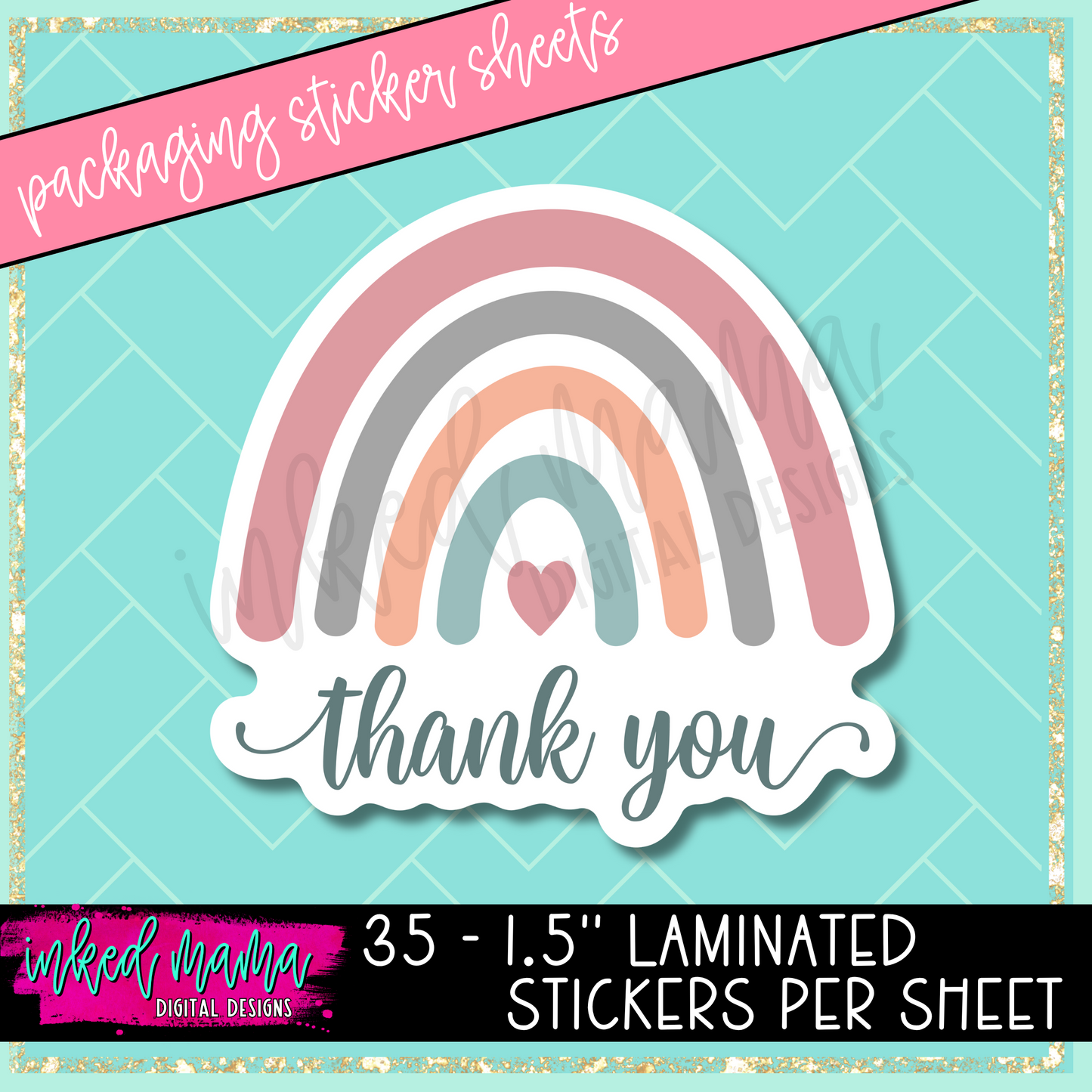 Cute Mix #2 | Small Business Packaging Vinyl Stickers