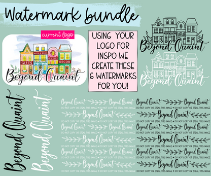 Watermark Logo Bundle | Custom Small Business Digital Branding