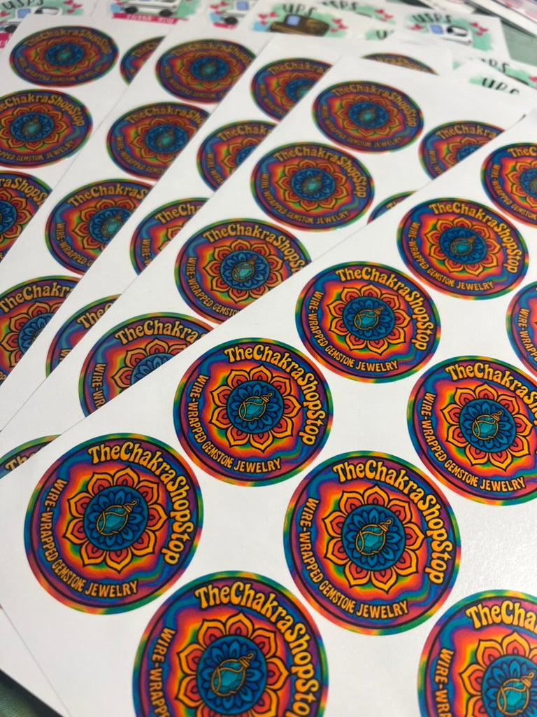 Logo Sticker Sheets | Small Business Branding