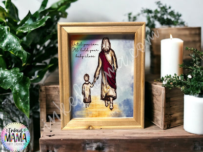 Child walking with Jesus - Miscarriage, infant and child loss support
