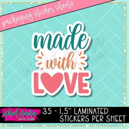 Cute Mix #2 | Small Business Packaging Vinyl Stickers