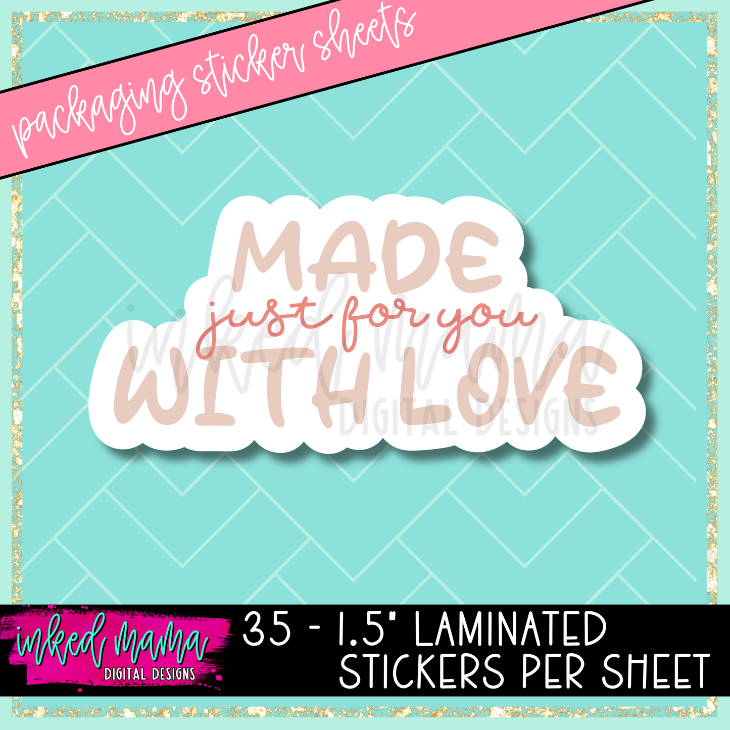 Rainbow Mix | Small Business Packaging Vinyl Stickers