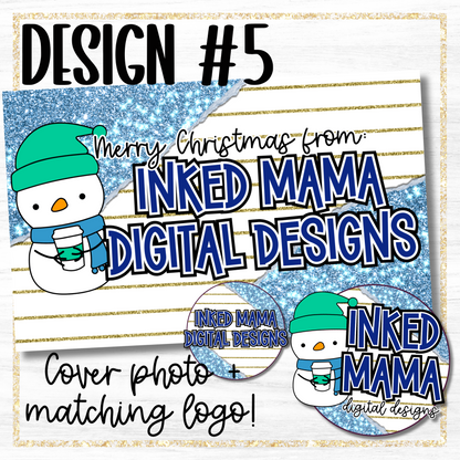 Christmas Cover + Matching Logo | Small Business Digital Branding