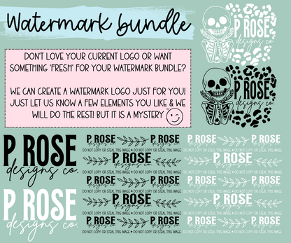 Watermark Logo Bundle | Custom Small Business Digital Branding