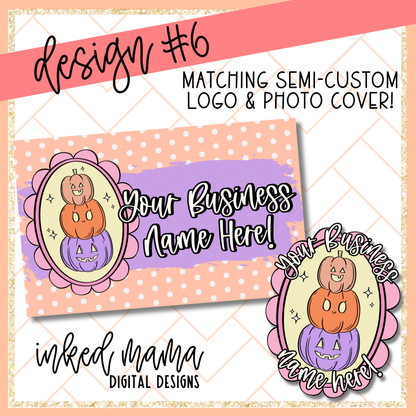 2025 Halloween Semi- Custom Logos | Small Business Digital Branding