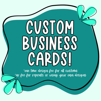 Custom 3.5x2" Business Cards | Small Business Packaging Fillers (Copy)