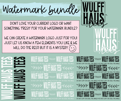 Watermark Logo Bundle | Custom Small Business Digital Branding