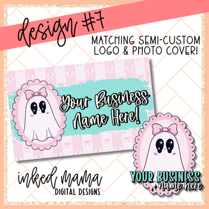 2025 Halloween Semi- Custom Logos | Small Business Digital Branding