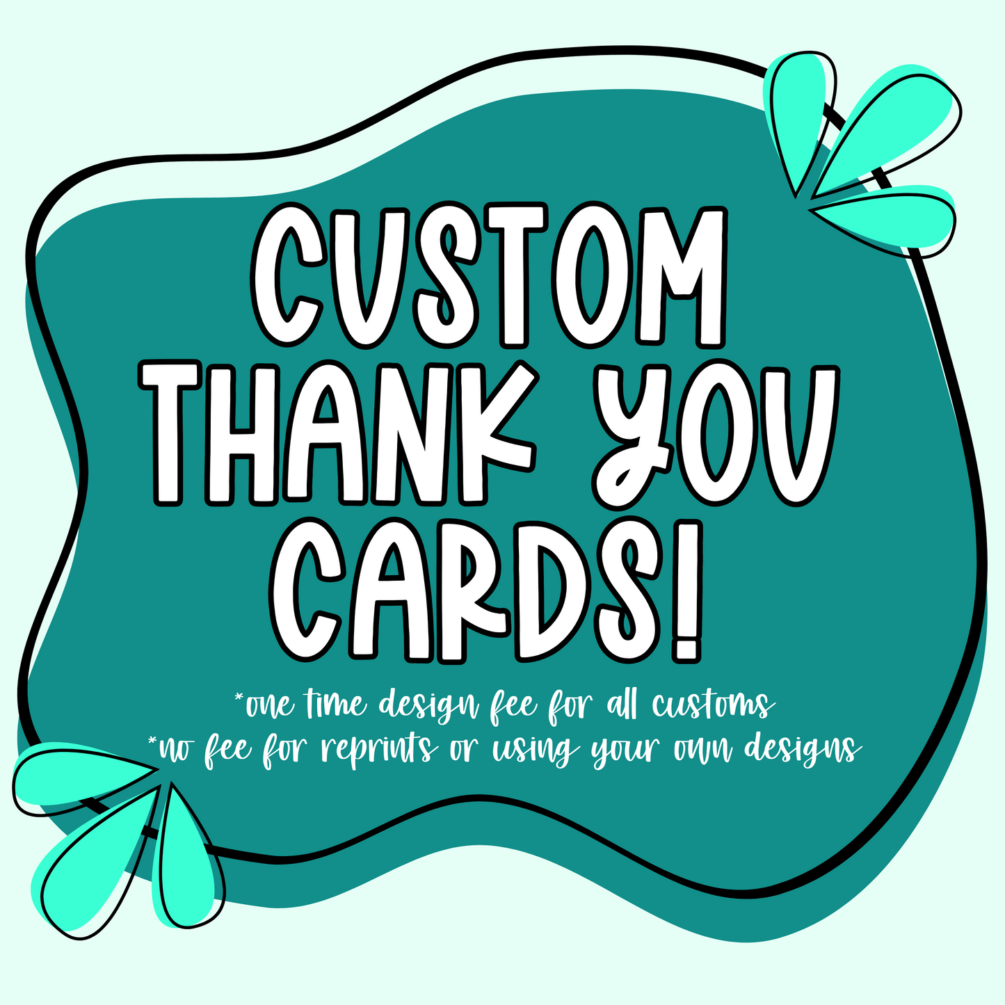 Custom Thank you 4x6" Cards | Small Business Packaging Fillers