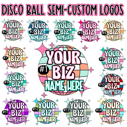 3.5x2" Disco Ball Business Cards | DOUBLE SIDED | Small Business Branding Products