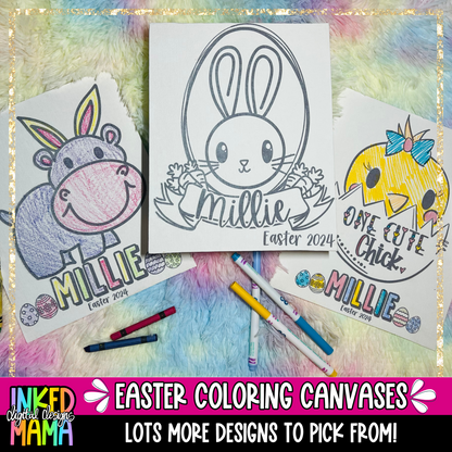 Easter Coloring Canvases