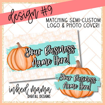 2025 Halloween Semi- Custom Logos | Small Business Digital Branding