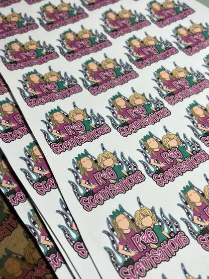 Kraft Paper Branded Packaging Sheets | Small Business Printed Branding Products