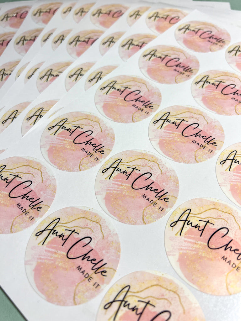 Logo Sticker Sheets | Small Business Branding
