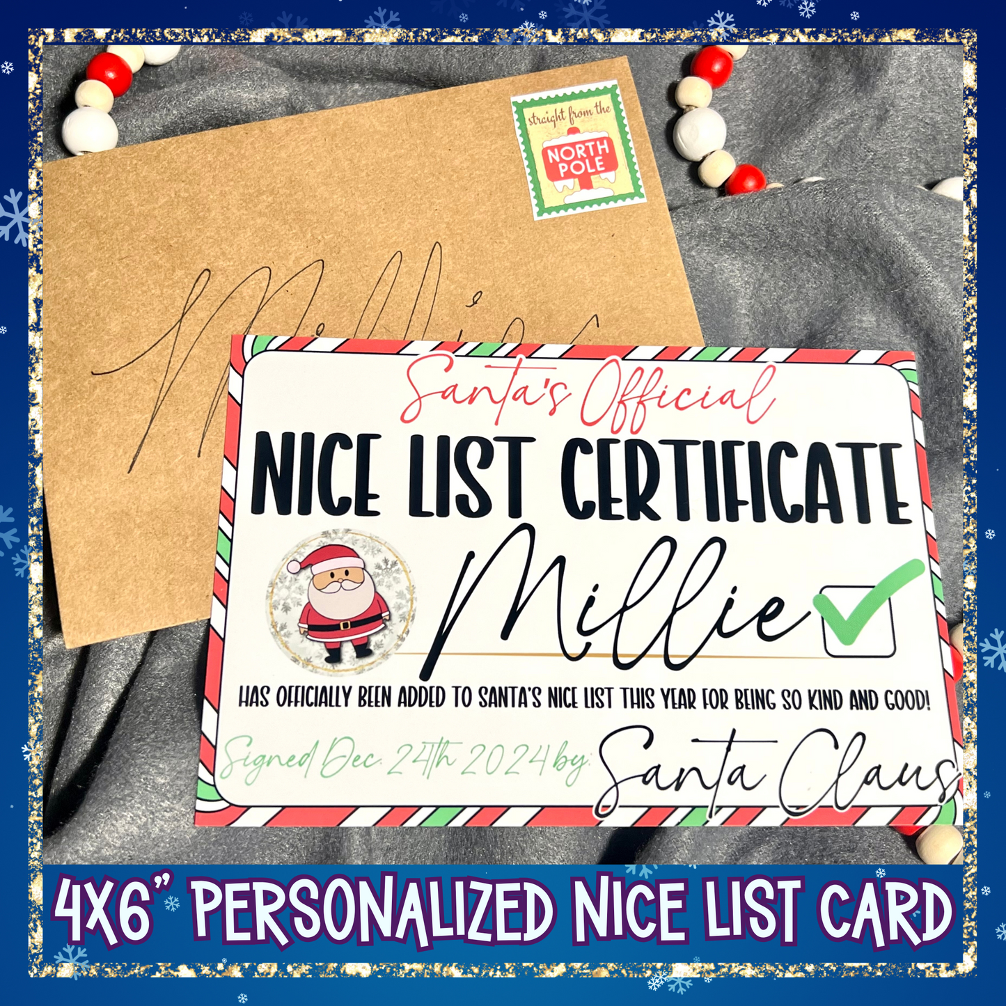 Personalized Nice List Certificate