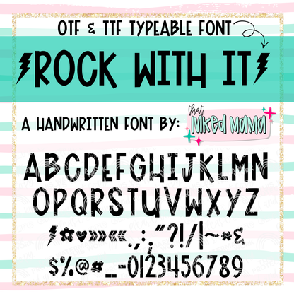 Rock With it | HANDWRITTEN FONT