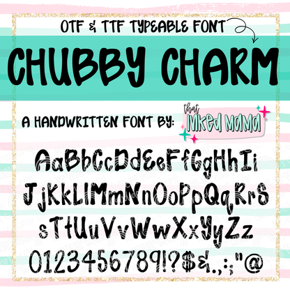 Chubby Charm | HANDWRITTEN FONT