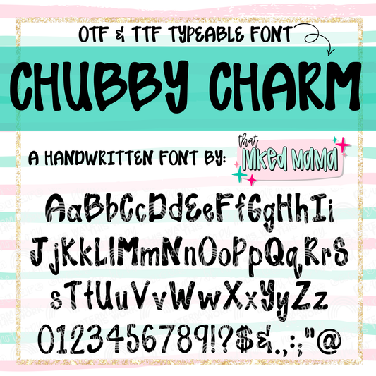 Chubby Charm | HANDWRITTEN FONT