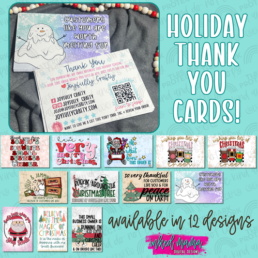 Holiday Thank You Cards | Small Business Branding