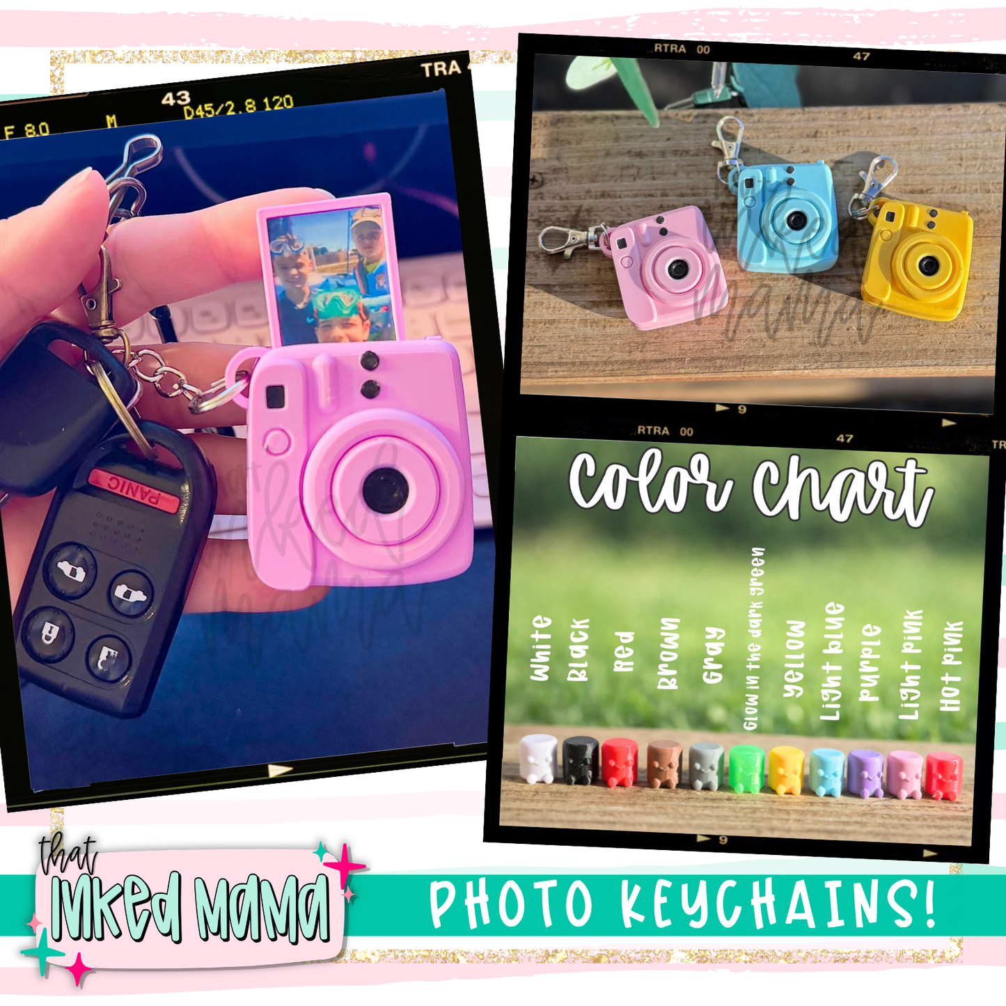 Photo Fidget Keychains | 3d printed | 2 for $25