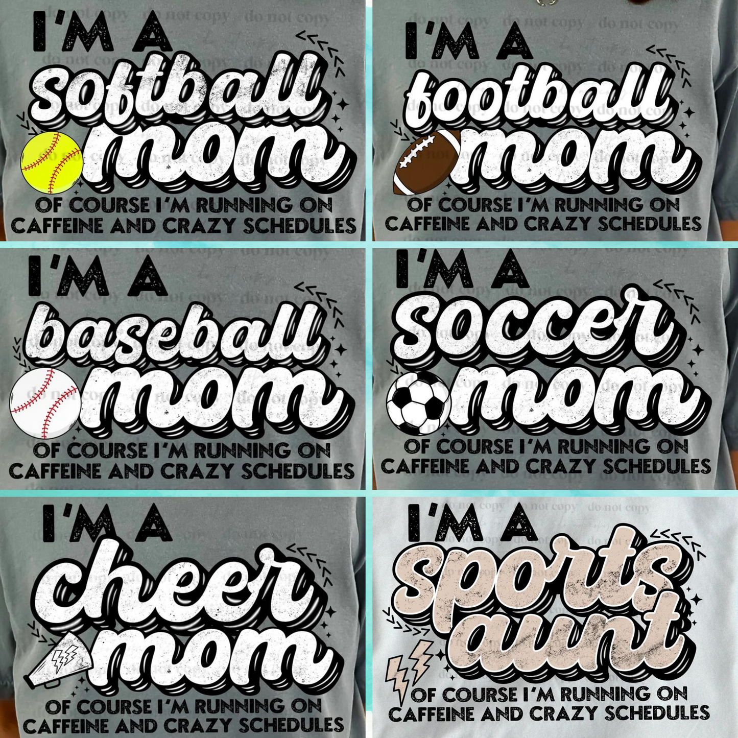 I’m a Sports Mom | Completed Apparel | DTF Print