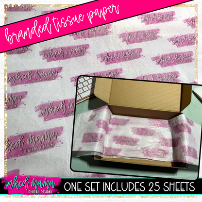 Logo Tissue Paper Sheets | Small Business Printed Branding Products