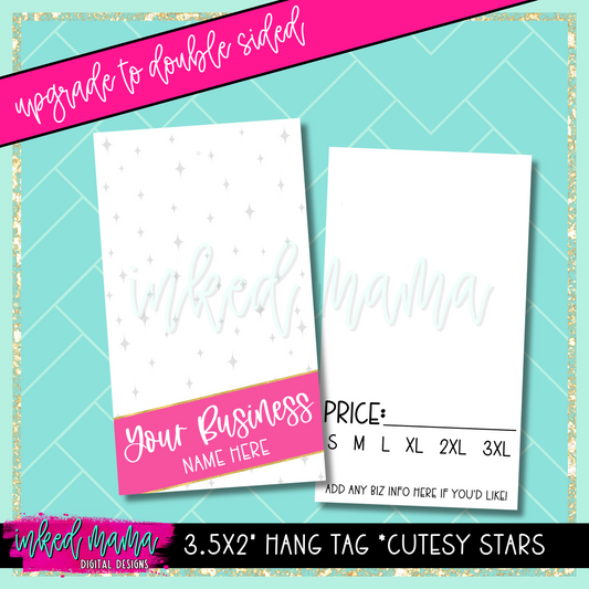 Hang Tags *Cutesy Stars | Small Business Printed Branding Products